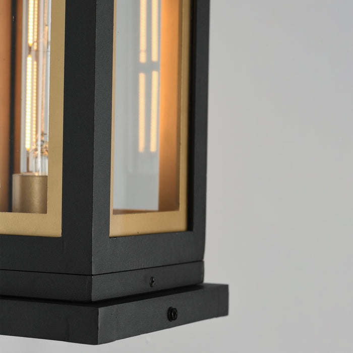 Myhouse Lighting Maxim - 30050CLBKGLD - One Light Deck Lantern - Neoclass - Black / Gold