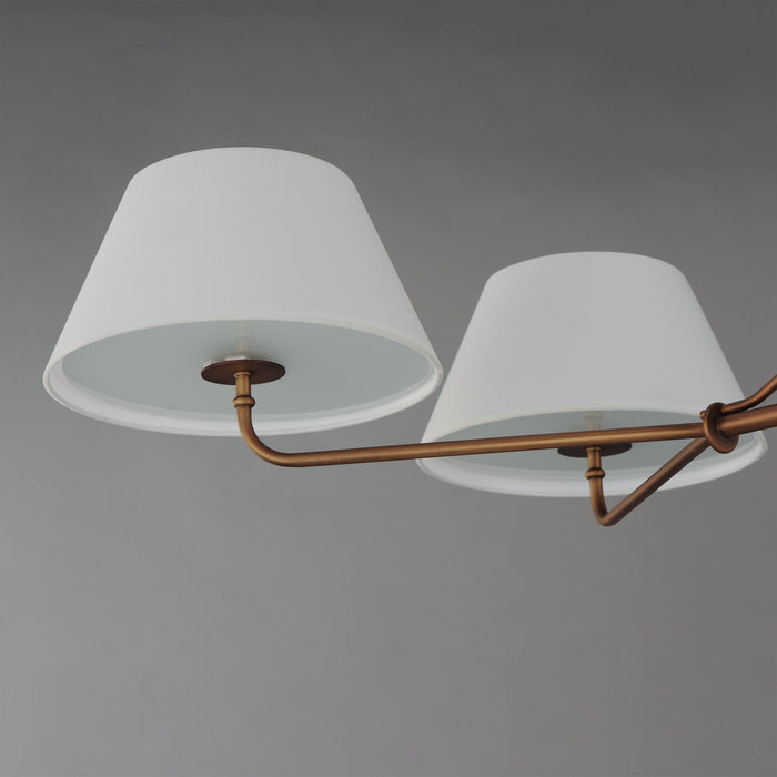Myhouse Lighting Maxim - 18414OFWBR - Four Light Chandelier - Dunbridge - Weathered Brass