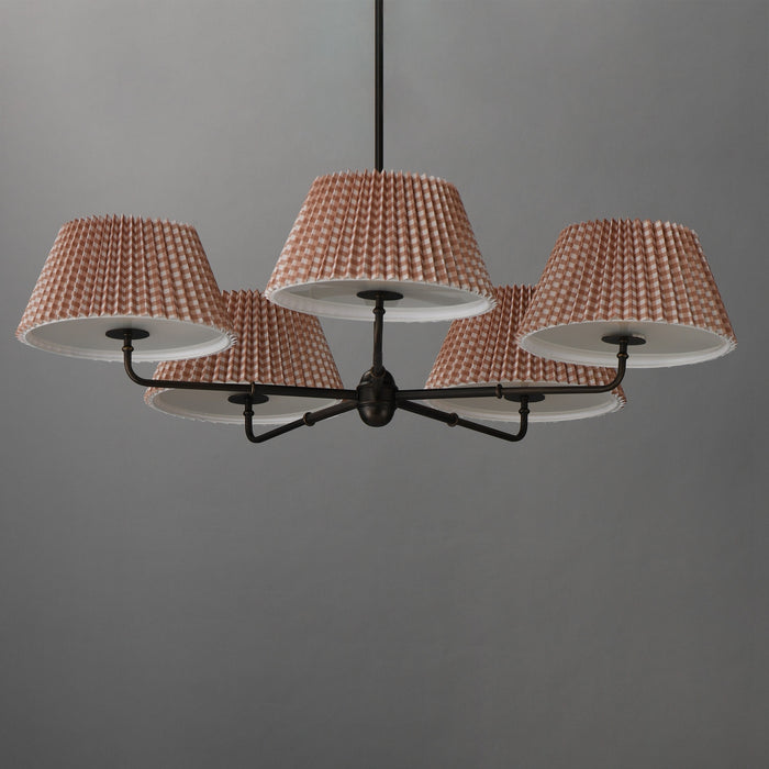 Myhouse Lighting Maxim - 18415RBANB - Five Light Chandelier - Dunbridge - Antique Bronze