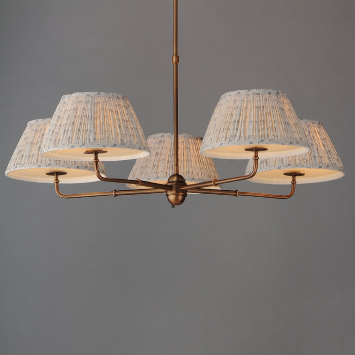 Myhouse Lighting Maxim - 18415BWWBR - Five Light Chandelier - Dunbridge - Weathered Brass