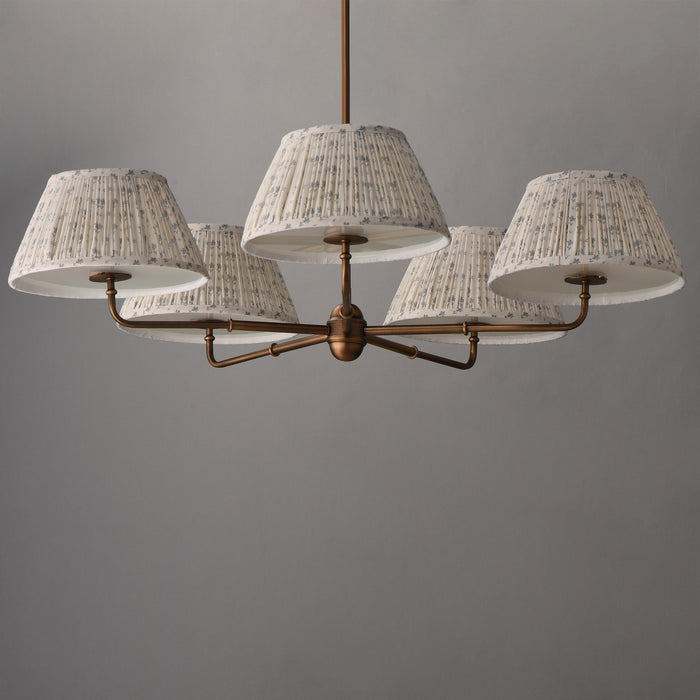 Myhouse Lighting Maxim - 18415BWWBR - Five Light Chandelier - Dunbridge - Weathered Brass