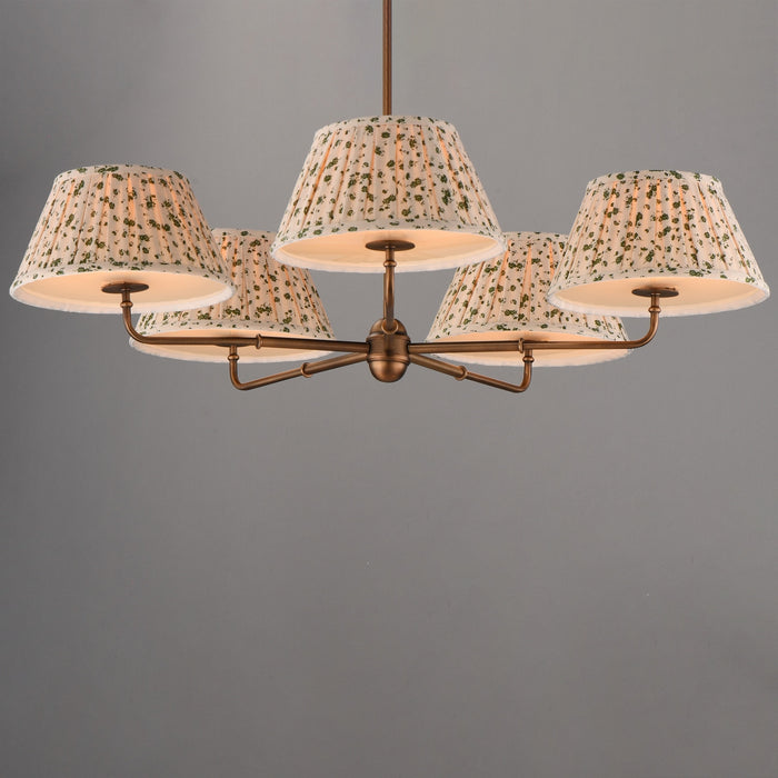 Myhouse Lighting Maxim - 18415OWWBR - Five Light Chandelier - Dunbridge - Weathered Brass