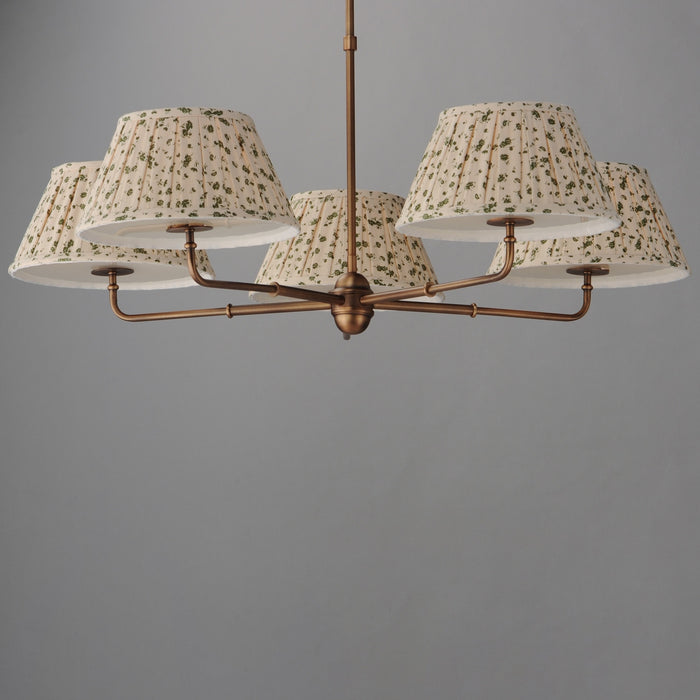 Myhouse Lighting Maxim - 18415OWWBR - Five Light Chandelier - Dunbridge - Weathered Brass