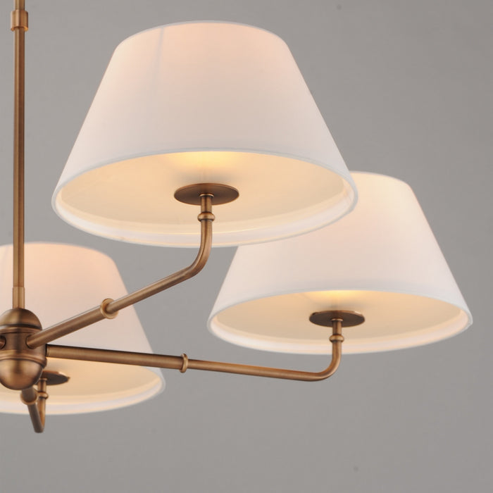 Myhouse Lighting Maxim - 18415OFWBR - Five Light Chandelier - Dunbridge - Weathered Brass