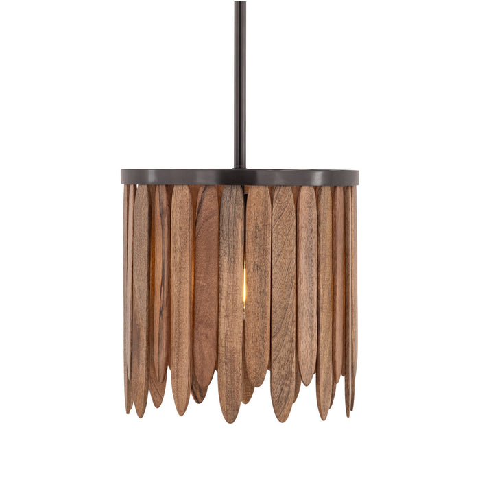 Myhouse Lighting Maxim - 22511WNGM - One Light Pendant - Marimba - Walnut