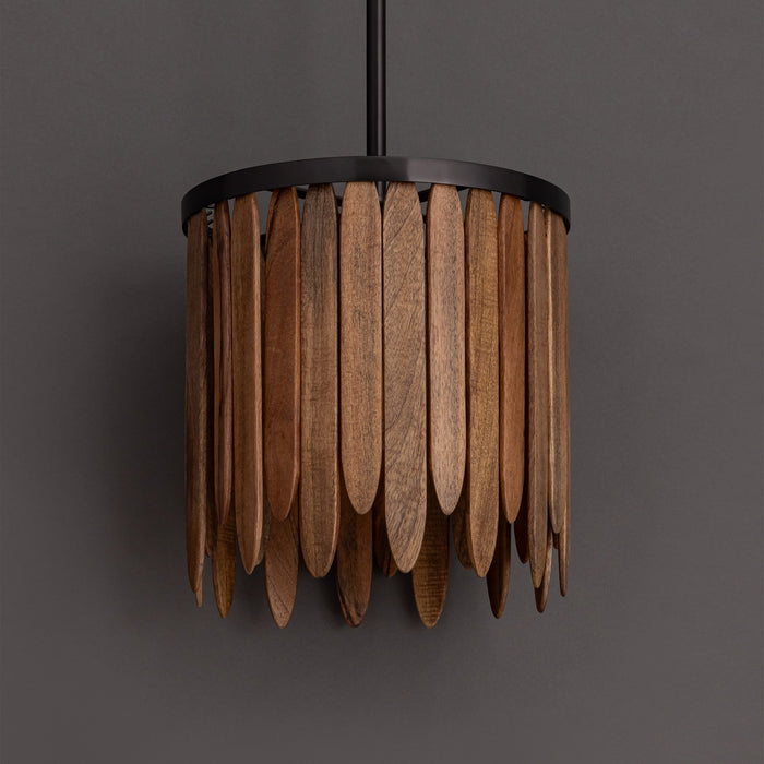 Myhouse Lighting Maxim - 22511WNGM - One Light Pendant - Marimba - Walnut