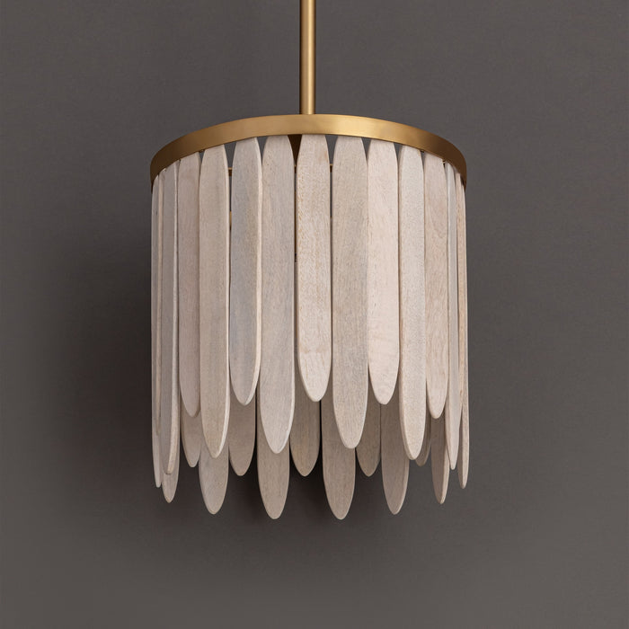 Myhouse Lighting Maxim - 22511WWTNAB - One Light Pendant - Marimba - Weathered White