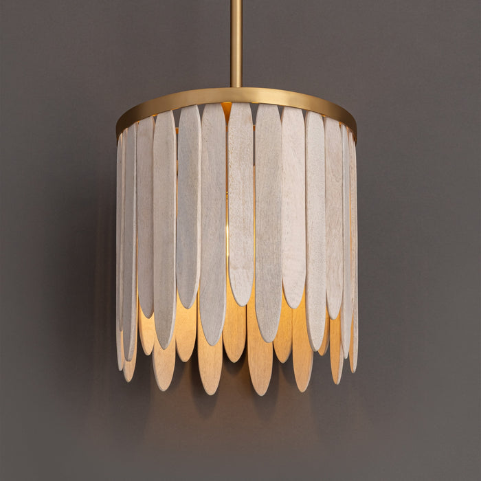 Myhouse Lighting Maxim - 22511WWTNAB - One Light Pendant - Marimba - Weathered White