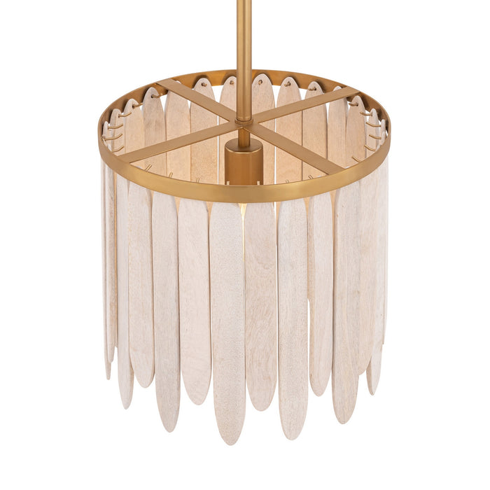 Myhouse Lighting Maxim - 22511WWTNAB - One Light Pendant - Marimba - Weathered White