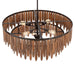 Myhouse Lighting Maxim - 22513WNGM - Seven Light Pendant - Marimba - Walnut
