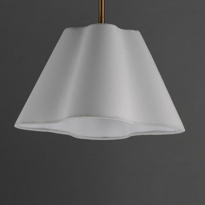 Myhouse Lighting Maxim - 18101WTNAB - One Light Pendant - Saxon - Natural Aged Brass