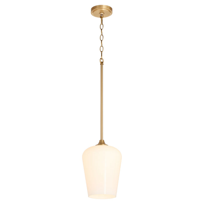 Myhouse Lighting Quorum - 3313-280 - One Light Pendant - Raymond - Aged Brass