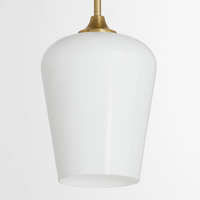 Myhouse Lighting Quorum - 3313-280 - One Light Pendant - Raymond - Aged Brass