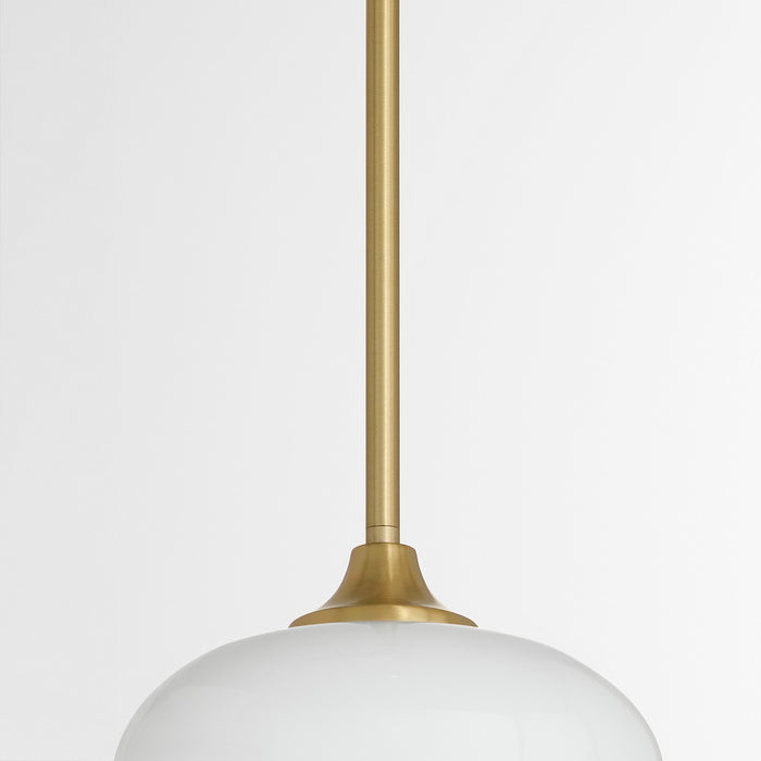 Myhouse Lighting Quorum - 3313-280 - One Light Pendant - Raymond - Aged Brass
