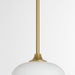 Myhouse Lighting Quorum - 3313-280 - One Light Pendant - Raymond - Aged Brass