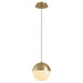 Myhouse Lighting Quorum - 3-6710-40 - LED Pendant - Luna - Aged Brass