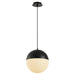Myhouse Lighting Quorum - 3-6730-15 - LED Pendant - Luna - Black