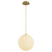 Myhouse Lighting Quorum - 3-6730-40 - LED Pendant - Luna - Aged Brass