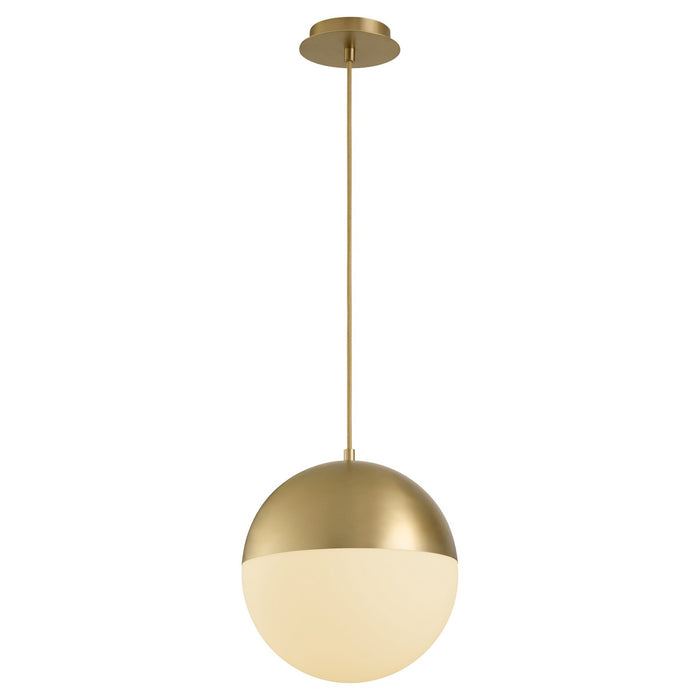 Myhouse Lighting Quorum - 3-6730-40 - LED Pendant - Luna - Aged Brass