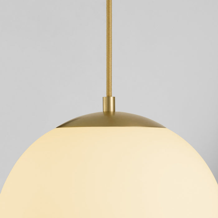 Myhouse Lighting Quorum - 3-6730-40 - LED Pendant - Luna - Aged Brass