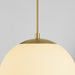 Myhouse Lighting Quorum - 3-6730-40 - LED Pendant - Luna - Aged Brass