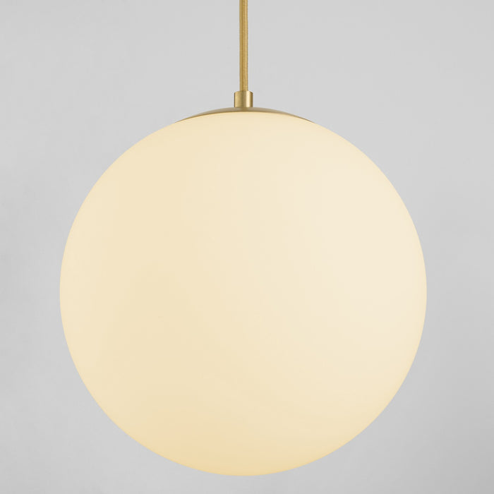 Myhouse Lighting Quorum - 3-6730-40 - LED Pendant - Luna - Aged Brass