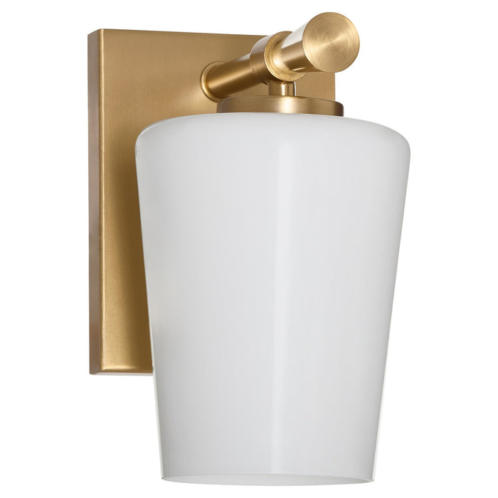 Myhouse Lighting Quorum - 5204-1-280 - One Light Wall Mount - Goodwin - Aged Brass
