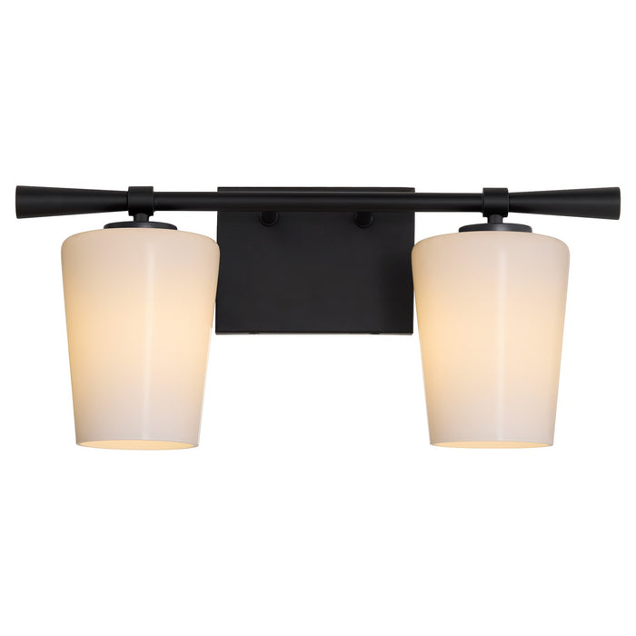 Myhouse Lighting Quorum - 5204-2-259 - Two Light Vanity - Goodwin - Matte Black