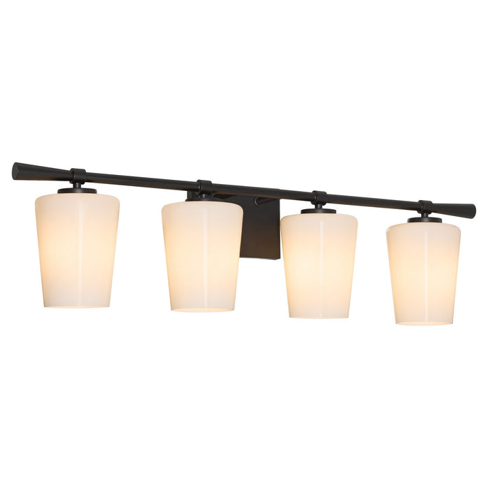 Myhouse Lighting Quorum - 5204-4-259 - Four Light Vanity - Goodwin - Matte Black