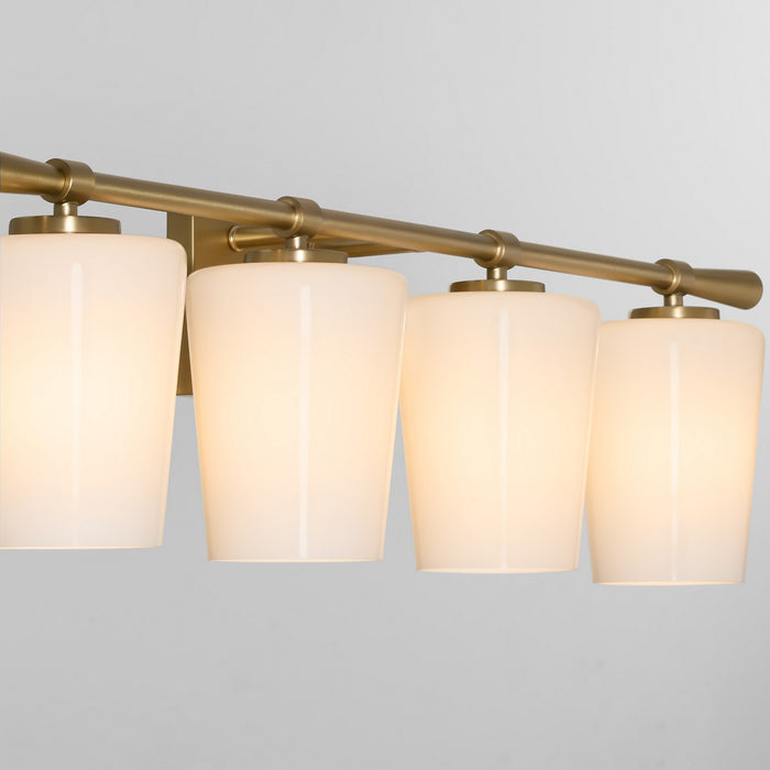 Myhouse Lighting Quorum - 5204-4-280 - Four Light Vanity - Goodwin - Aged Brass