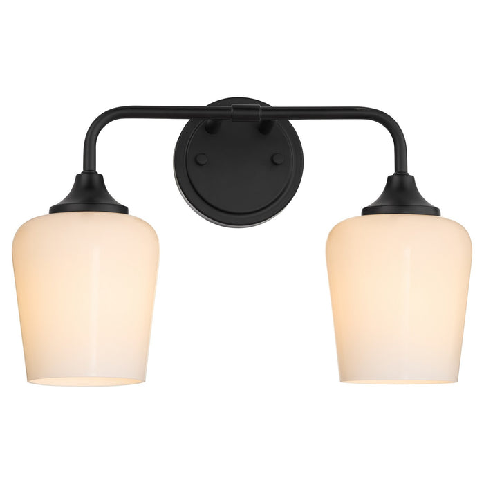 Myhouse Lighting Quorum - 5313-2-259 - Two Light Wall Mount - Raymond - Matte Black