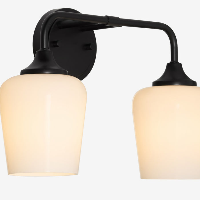 Myhouse Lighting Quorum - 5313-2-259 - Two Light Wall Mount - Raymond - Matte Black