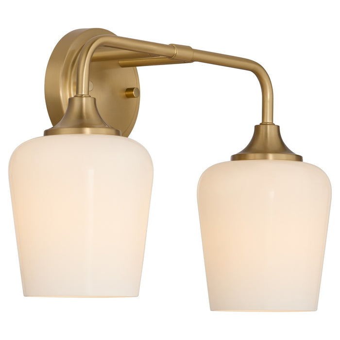 Myhouse Lighting Quorum - 5313-2-280 - Two Light Wall Mount - Raymond - Aged Brass