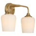 Myhouse Lighting Quorum - 5313-2-280 - Two Light Wall Mount - Raymond - Aged Brass