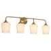 Myhouse Lighting Quorum - 5313-4-280 - Four Light Wall Mount - Raymond - Aged Brass