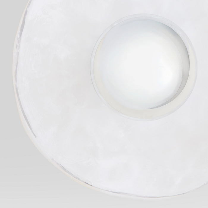 Myhouse Lighting Quorum - 53-8-0847 - One Light Wall Sconce - Del Rey - Brushed Brass|Studio White