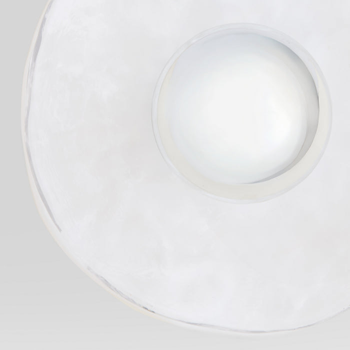 Myhouse Lighting Quorum - 53-8-0847 - One Light Wall Sconce - Del Rey - Brushed Brass|Studio White