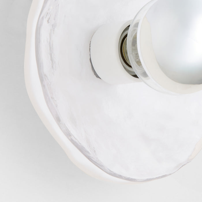 Myhouse Lighting Quorum - 53-8-0847 - One Light Wall Sconce - Del Rey - Brushed Brass|Studio White