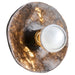 Myhouse Lighting Quorum - 53-8-5947 - One Light Wall Sconce - Del Rey - Brushed Brass|Matte Black