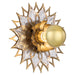 Myhouse Lighting Quorum - 54-10-47 - One Light Wall Sconce - Ondine - Brushed Brass