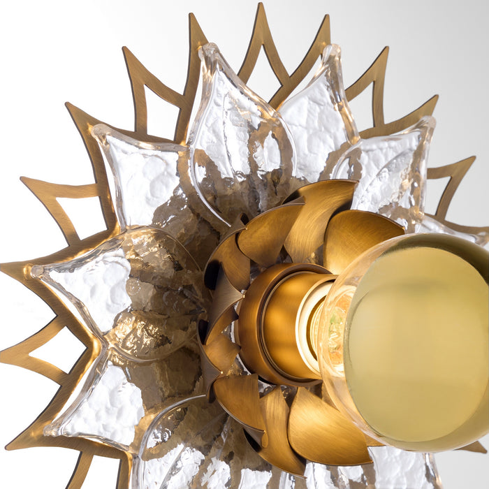 Myhouse Lighting Quorum - 54-10-47 - One Light Wall Sconce - Ondine - Brushed Brass
