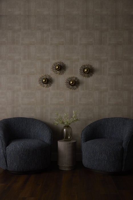 Myhouse Lighting Quorum - 54-10-47 - One Light Wall Sconce - Ondine - Brushed Brass