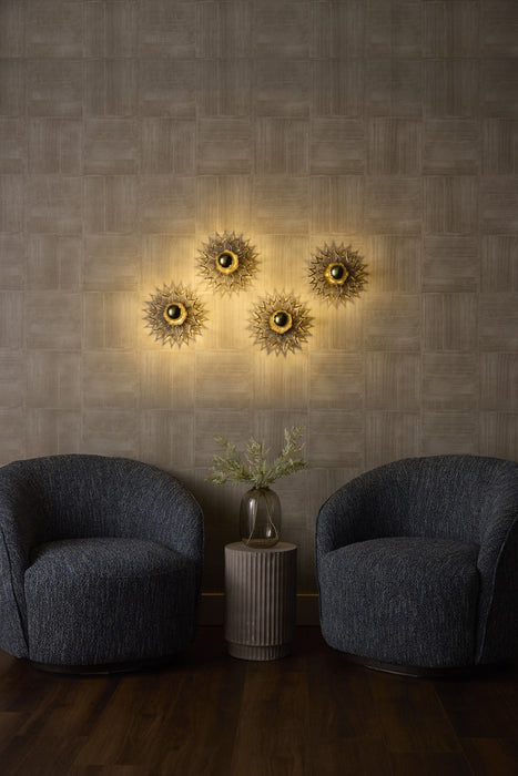 Myhouse Lighting Quorum - 54-10-47 - One Light Wall Sconce - Ondine - Brushed Brass