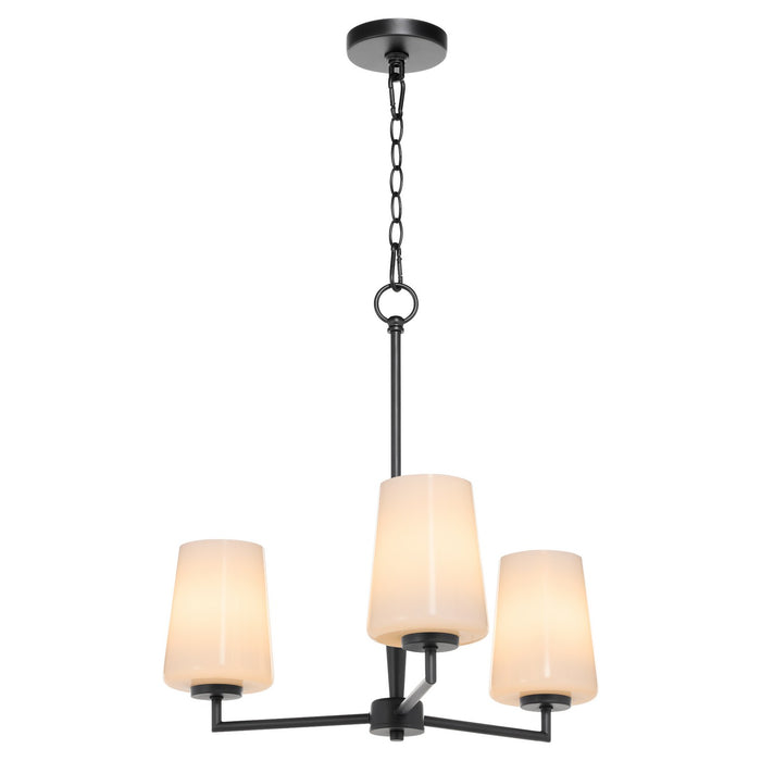 Myhouse Lighting Quorum - 6204-3-259 - Three Light Chandelier - Goodwin - Matte Black