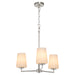 Myhouse Lighting Quorum - 6204-3-265 - Three Light Chandelier - Goodwin - Satin Nickel