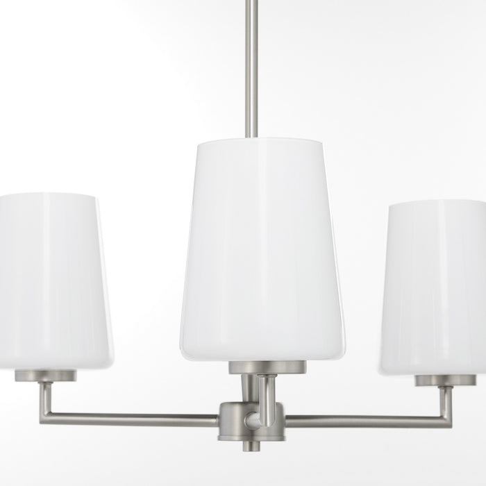 Myhouse Lighting Quorum - 6204-3-265 - Three Light Chandelier - Goodwin - Satin Nickel