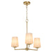 Myhouse Lighting Quorum - 6204-3-280 - Three Light Chandelier - Goodwin - Aged Brass