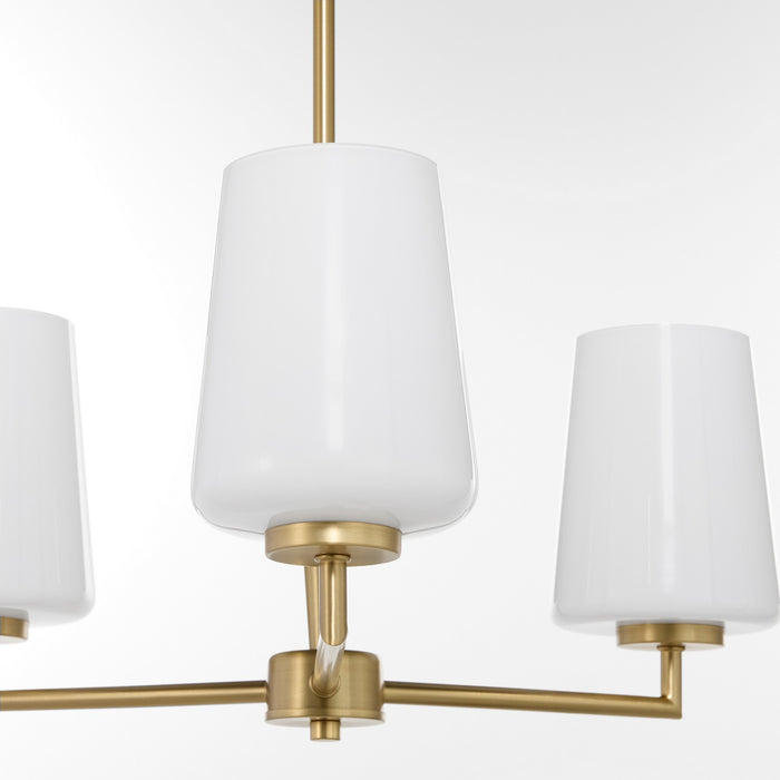 Myhouse Lighting Quorum - 6204-3-280 - Three Light Chandelier - Goodwin - Aged Brass