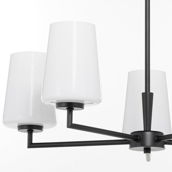 Myhouse Lighting Quorum - 6204-5-259 - Five Light Chandelier - Goodwin - Matte Black