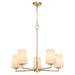 Myhouse Lighting Quorum - 6204-5-280 - Five Light Chandelier - Goodwin - Aged Brass